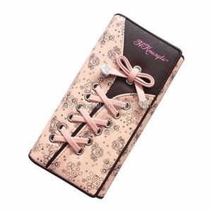 UTO-Wallet-for-Women Large Capacity PU Leather Pink Card Holder Phone Case Zippe